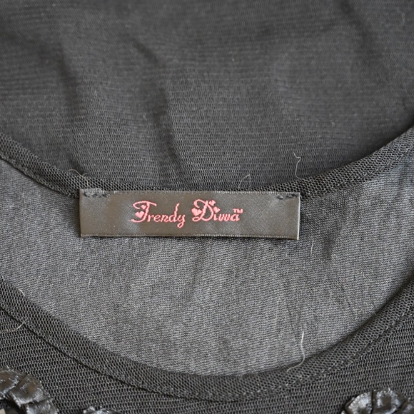 Trendy Divva Black Mini Dress w/ Embellishments – Size [Your Size] - Picture 3 of 3